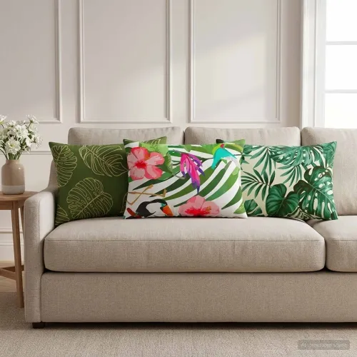 Presvlaka za jastuk 6 pcs HEERLEN Šareni 30 x 50 cm Poliester - Šareni 30 x 50 cm 6 Cijena