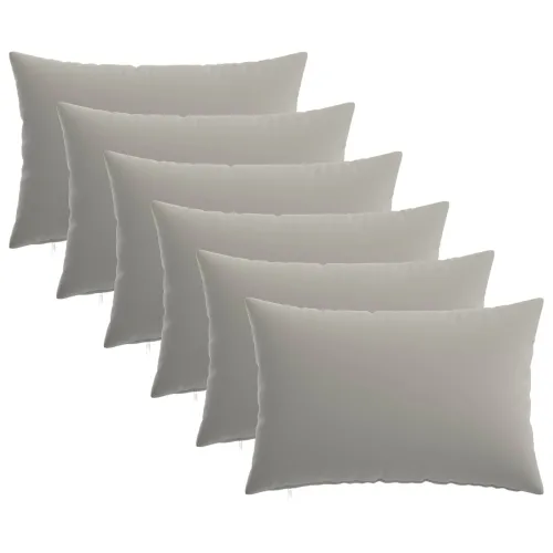 Presvlaka za jastuk 6 pcs HEERLEN Siva 30 x 50 cm Poliester - Siva 30 x 50 cm 6 Cijena