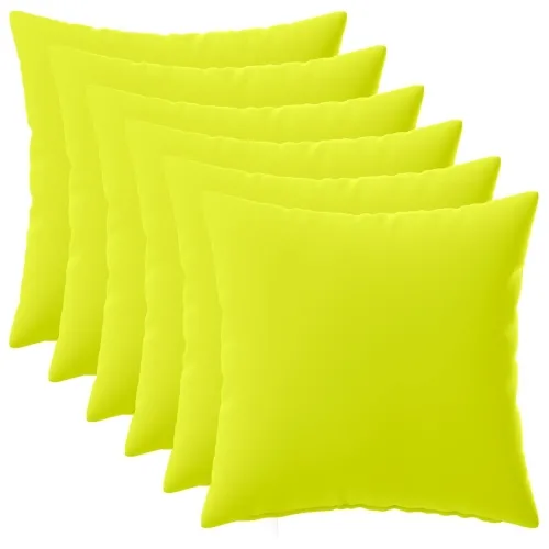 Presvlaka za jastuk 6 pcs HEERLEN Svijetlo zelena. 35 x 35 cm - Svjetlozelena 35 x 35 cm 6 Cijena