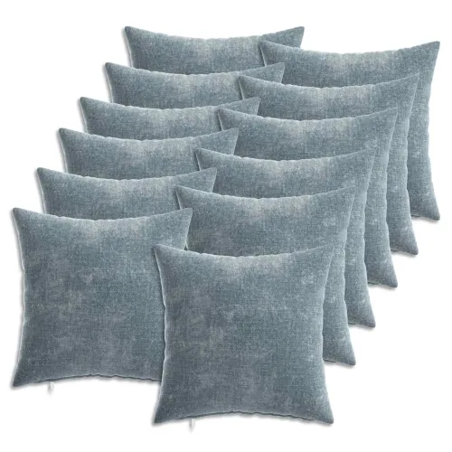 Presvlaka za jastuk 12 kom. HEERLEN Svjetloplava 40 x 40 cm - Svjetloplava 40 x 40 cm 12 Cijena