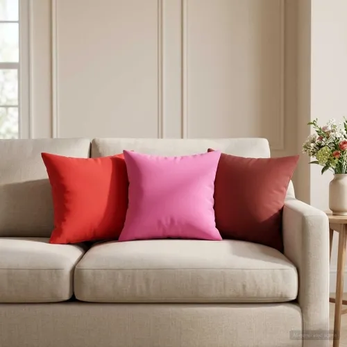 Presvlaka za jastuk 6 pcs HEERLEN Ružičasta 40 x 40 cm - Ružičasta 40 x 40 cm 6 Cijena