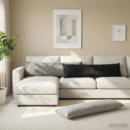 Presvlaka za jastuk HEERLEN Tamnosiva 40 x 145 cm - Tamnosiva 40 x 145 cm 1 Cijena
