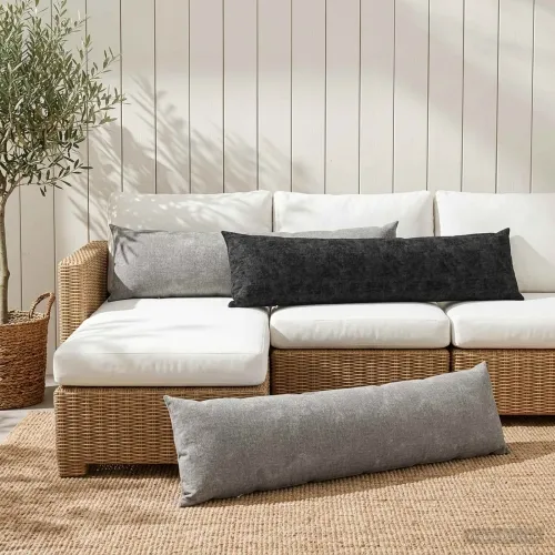 Presvlaka za jastuk 2 kom. HEERLEN Tamnosiva 40 x 145 cm - Tamnosiva 40 x 145 cm 2 Cijena