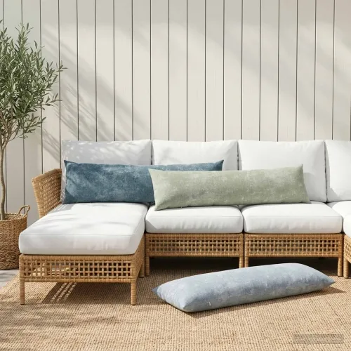 Presvlaka za jastuk 2 kom. HEERLEN Plava 40 x 145 cm - Plava 40 x 145 cm 2 Cijena
