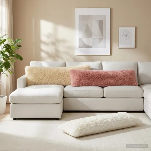 Presvlaka za jastuk 2 pcs HEERLEN Ružičasta 40 x 145 cm PV flis - Ružičasta 40 x 145 cm 2 Cijena