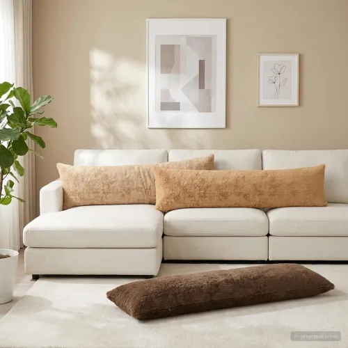 Presvlaka za jastuk HEERLEN Svijetlosmeđa 40 x 145 cm - Svjetlosmeđa 40 x 145 cm 1 Cijena