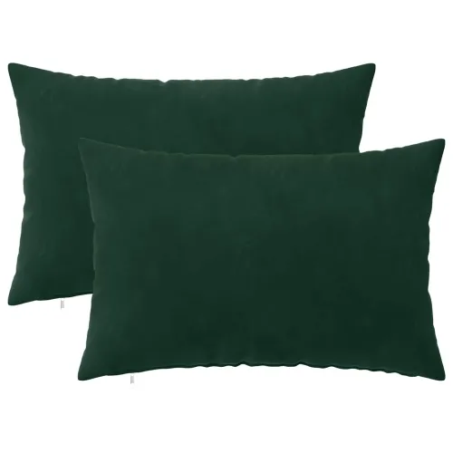 Presvlaka za jastuk 2 pcs HEERLEN Tamnozelena 40 x 60 cm Baršun - Tamnozelena 40 x 60 cm 2 Cijena