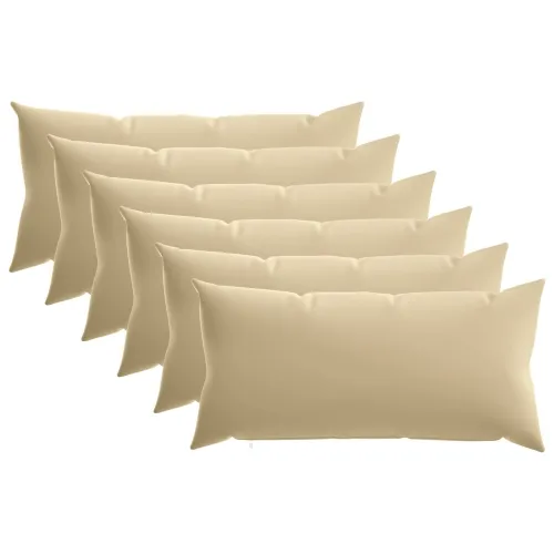 Presvlaka za jastuk 6 pcs HEERLEN Bež 40 x 70 cm Poliester - Bež 40 x 70 cm 6 Cijena
