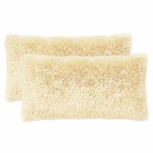 Presvlaka za jastuk 2 pcs HEERLEN Krem 40 x 70 cm PV flis - Krem 40 x 70 cm 2 Cijena