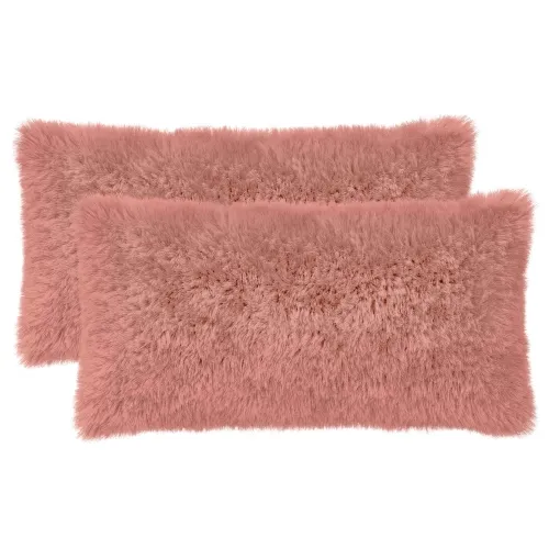 Presvlaka za jastuk 2 pcs HEERLEN Ružičasta 40 x 70 cm PV flis - Ružičasta 40 x 70 cm 2 Cijena