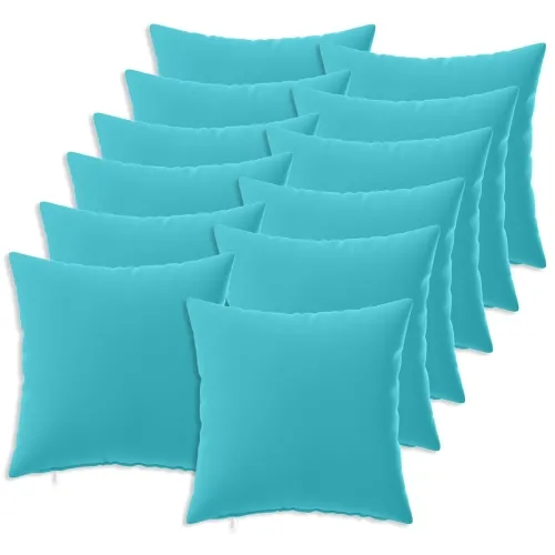 Presvlaka za jastuk 12 pcs HEERLEN Tirkizna 45 x 45 cm - Tirkizna 45 x 45 cm 12 Cijena