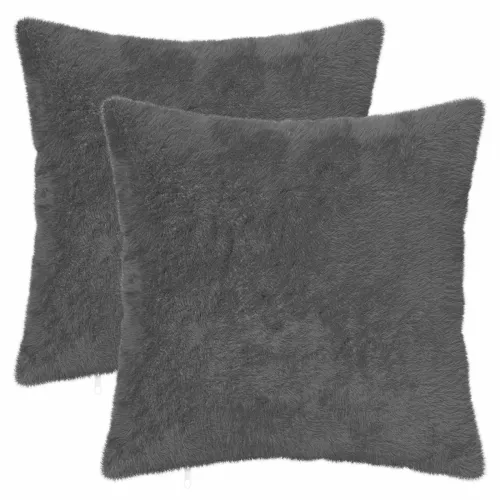 Presvlaka za jastuk 2 kom. HEERLEN Tamnosiva 45 x 45 cm - Tamnosiva 45 x 45 cm 2 Cijena