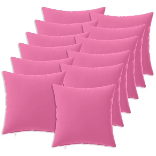 Presvlaka za jastuk 12 pcs HEERLEN Ružičasta 50 x 50 cm - Ružičasta 50 x 50 cm 12 Cijena