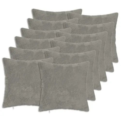 Presvlaka za jastuk 12 kom. HEERLEN Svjetlosiva 50 x 50 cm - Svjetlosiva 50 x 50 cm 12 Cijena