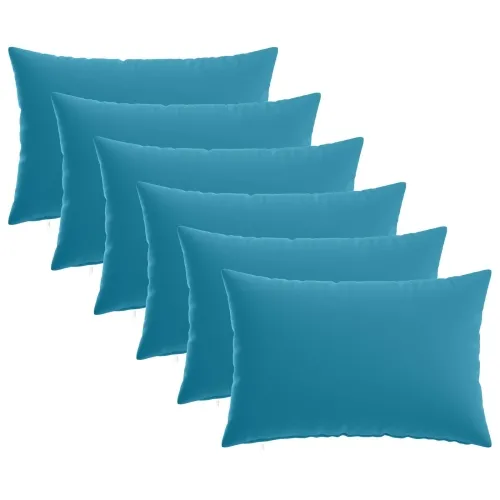 Presvlaka za jastuk 6 pcs HEERLEN Svjetloplava 50 x 70 cm - Svjetloplava 50 x 70 cm 6 Cijena