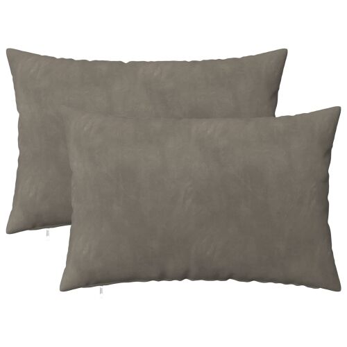 Presvlaka za jastuk 2 pcs HEERLEN Svjetlosiva 50 x 75 cm Baršun - Svjetlosiva 50 x 75 cm 2 Cijena