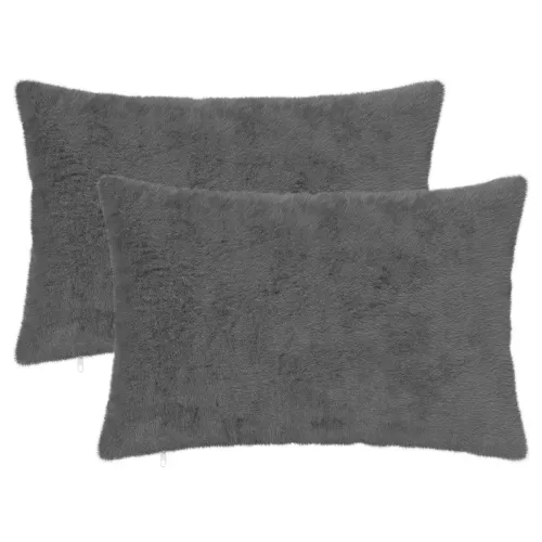Presvlaka za jastuk 2 kom. HEERLEN Tamnosiva 50 x 80 cm - Tamnosiva 50 x 80 cm 2 Cijena