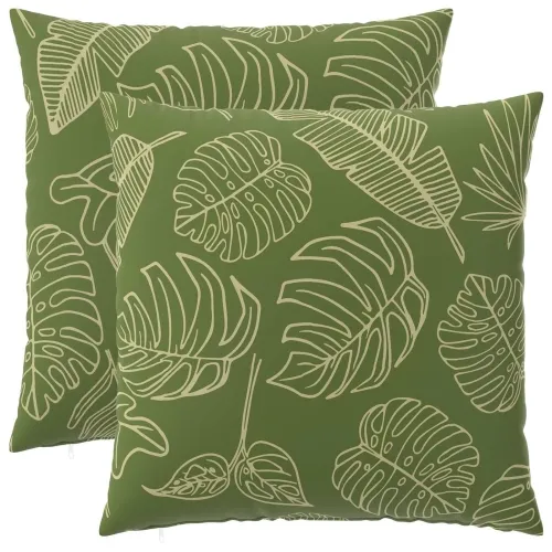 Presvlaka za jastuk 2 pcs HEERLEN Dizajn lista 60 x 60 cm - Dezen s listom 60 x 60 cm 2 Cijena