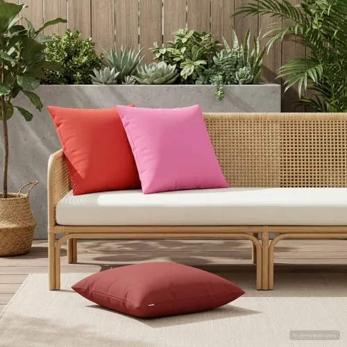 Presvlaka za jastuk 2 pcs HEERLEN Ružičasta 60 x 60 cm - Ružičasta 60 x 60 cm 2 Cijena