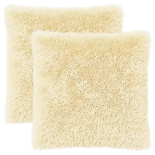Presvlaka za jastuk 2 pcs HEERLEN Krem 60 x 60 cm PV flis - Krem 60 x 60 cm 2 Cijena