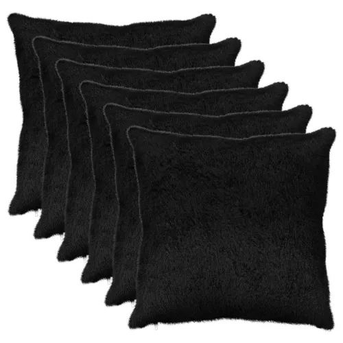 Presvlaka za jastuk 6 kom. HEERLEN Crna 65 x 65 cm - Crna 65 x 65 cm 6 Cijena