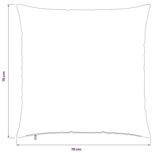 Presvlaka za jastuk 6 kom. HEERLEN Crna 70 x 70 cm - Crna 70 x 70 cm 6 Cijena