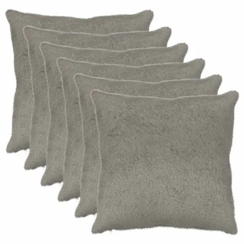 Presvlaka za jastuk 6 kom. HEERLEN Svjetlosiva 70 x 70 cm - Svjetlosiva 70 x 70 cm 6 Cijena