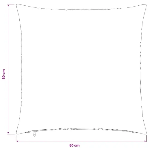 Presvlaka za jastuk 6 kom. HEERLEN Krem 80 x 80 cm - Krem 80 x 80 cm 6 Cijena