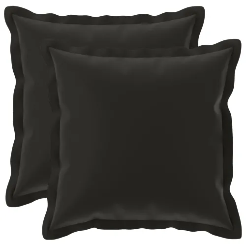 Presvlaka za jastuk 2 kom. HOUTEN Crna 30 x 30 cm Poliester - Crna 30 x 30 cm 2 Cijena