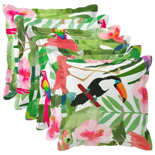 Presvlaka za jastuk 6 kom. HOUTEN Šareni 30 x 30 cm Poliester - Šareni 30 x 30 cm 6 Cijena