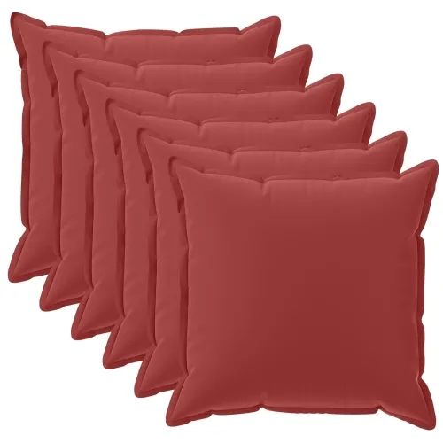 Presvlaka za jastuk 6 kom. HOUTEN Vinska crvena 30 x 30 cm - boja crnog vina 30 x 30 cm 6 Cijena