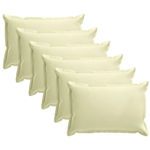 Presvlaka za jastuk 6 kom. HOUTEN Krem 30 x 50 cm Poliester - Krem 30 x 50 cm 6 Cijena