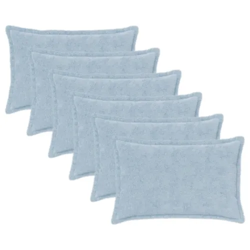 Presvlaka za jastuk 6 kom. HOUTEN Svjetloplava 30 x 50 cm - Svjetloplava 30 x 50 cm 6 Cijena