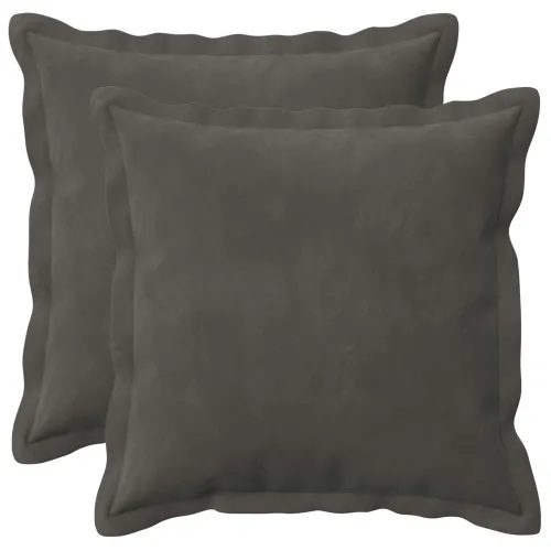 Presvlaka za jastuk 2 pcs HOUTEN Tamnosiva 35 x 35 cm Baršun - Tamnosiva 35 x 35 cm 2 Cijena