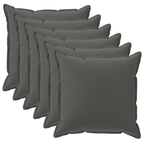 Presvlaka za jastuk 6 kom. HOUTEN Antracit 35 x 35 cm Poliester - Antracit 35 x 35 cm 6 Cijena