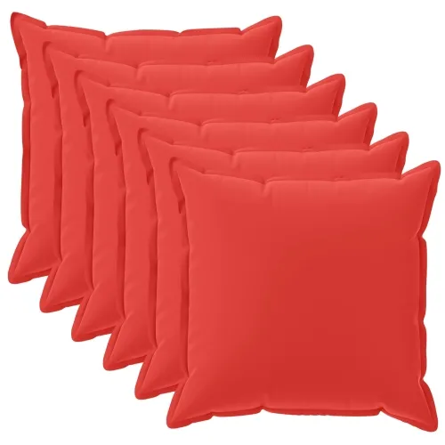 Presvlaka za jastuk 6 kom. HOUTEN Crvena 35 x 35 cm Poliester - Crvena 35 x 35 cm 6 Cijena