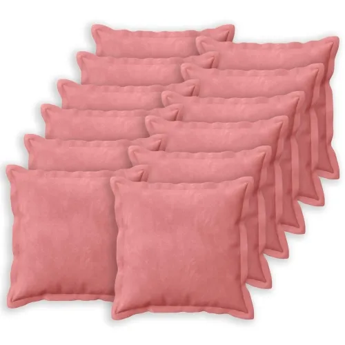 Presvlaka za jastuk 12 pcs HOUTEN Ružičasta 40 x 40 cm Baršun - Ružičasta 40 x 40 cm 12 Cijena