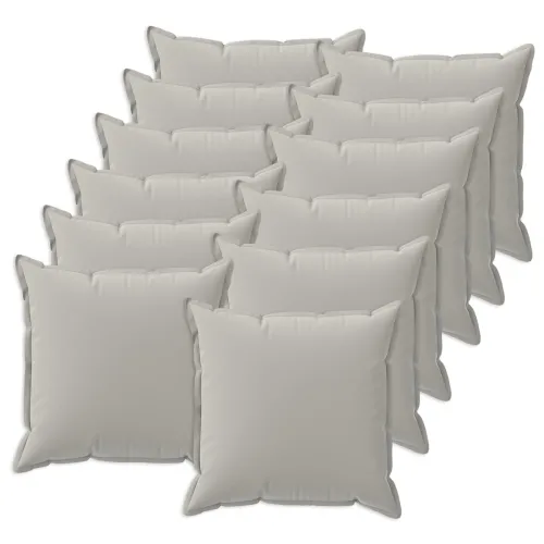 Presvlaka za jastuk 12 kom. HOUTEN Siva 40 x 40 cm Poliester - Siva 40 x 40 cm 12 Cijena