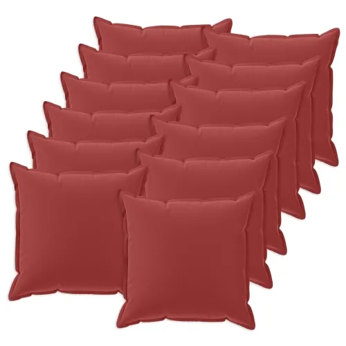 Presvlaka za jastuk 12 kom. HOUTEN Vinska crvena 40 x 40 cm - boja crnog vina 40 x 40 cm 12 Cijena