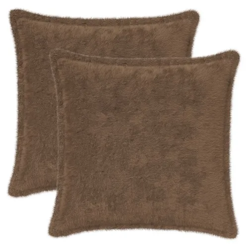 Presvlaka za jastuk 2 kom. HOUTEN Svijetlosmeđa 40 x 40 cm - Svjetlosmeđa 40 x 40 cm 2 Cijena