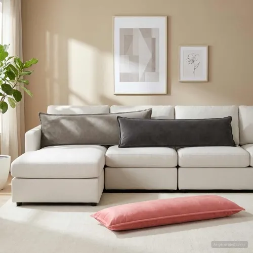 Presvlaka za jastuk HOUTEN Ružičasta 40 x 145 cm Baršun - Ružičasta 40 x 145 cm 1 Cijena