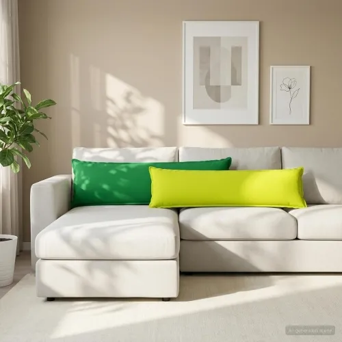 Presvlaka za jastuk 2 kom. HOUTEN Svijetlo zelena. 40 x 145 cm - Svjetlozelena 40 x 145 cm 2 Cijena