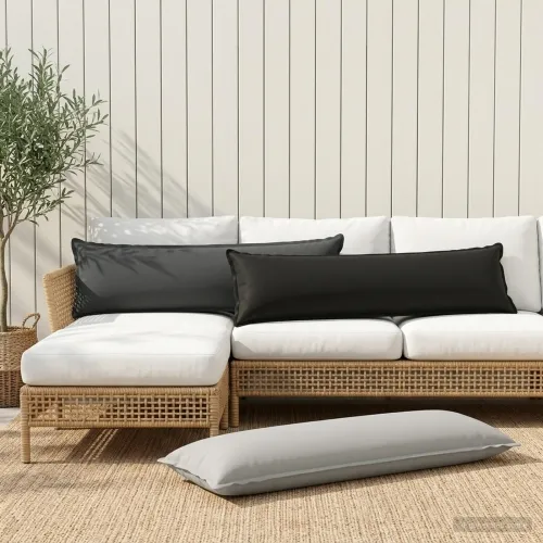 Presvlaka za jastuk 2 kom. HOUTEN Siva 40 x 145 cm Poliester - Siva 40 x 145 cm 2 Cijena