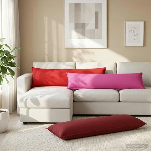 Presvlaka za jastuk HOUTEN Vinska crvena 40 x 145 cm Poliester - boja crnog vina 40 x 145 cm 1 Cijena