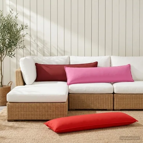 Presvlaka za jastuk HOUTEN Vinska crvena 40 x 145 cm Poliester - boja crnog vina 40 x 145 cm 1 Cijena