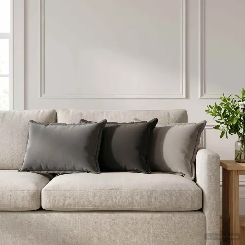 Presvlaka za jastuk 6 kom. HOUTEN Crna 40 x 60 cm Poliester - Crna 40 x 60 cm 6 Cijena