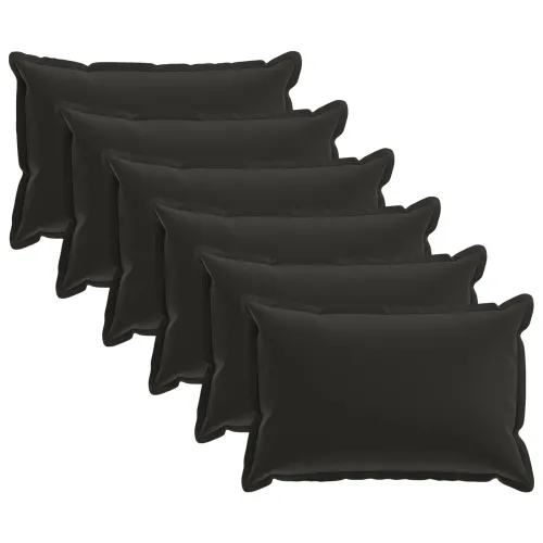 Presvlaka za jastuk 6 kom. HOUTEN Crna 40 x 60 cm Poliester - Crna 40 x 60 cm 6 Cijena