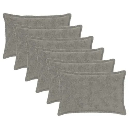 Presvlaka za jastuk 6 kom. HOUTEN Svjetlosiva 40 x 60 cm - Svjetlosiva 40 x 60 cm 6 Cijena