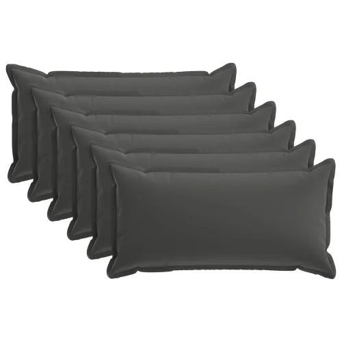 Presvlaka za jastuk 6 kom. HOUTEN Antracit 40 x 70 cm Poliester - Antracit 40 x 70 cm 6 Cijena
