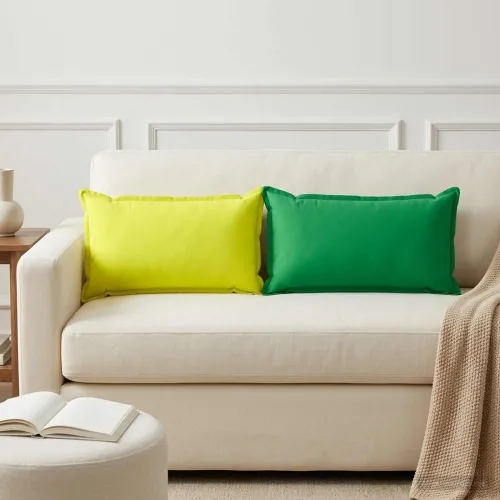 Presvlaka za jastuk 6 kom. HOUTEN Zelena 40 x 70 cm Poliester - Zelena 40 x 70 cm 6 Cijena
